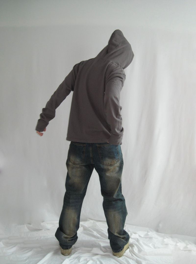 Hand Warmer Henley Neck Hoodie (4c)