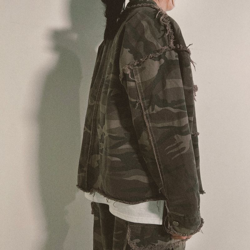 grunge camouflage jacket_khaki