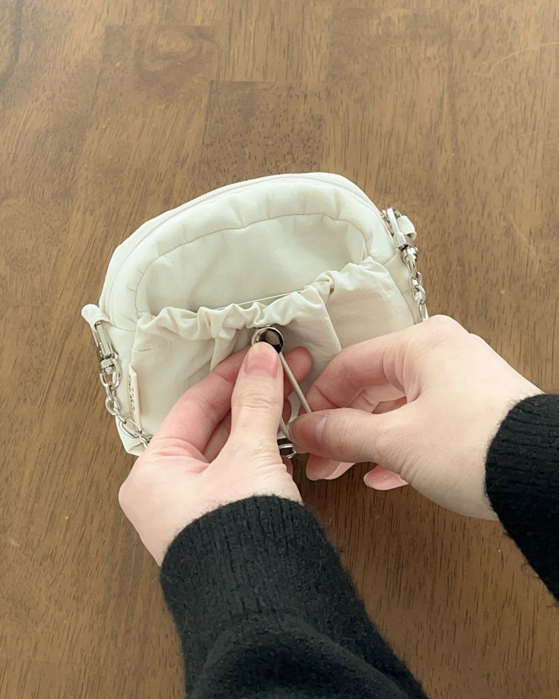 Card Wallet Mini Chain Bag-IVORY