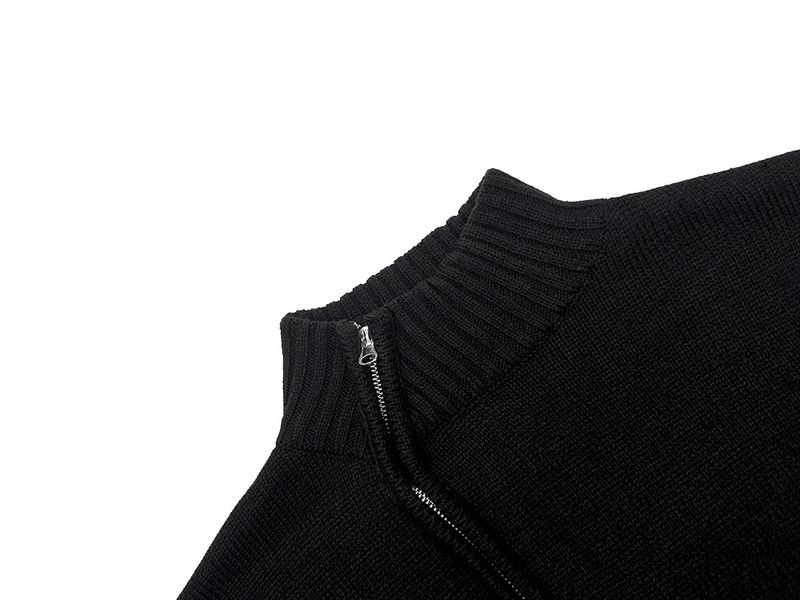 Deegan Slash Knit Zip-Up