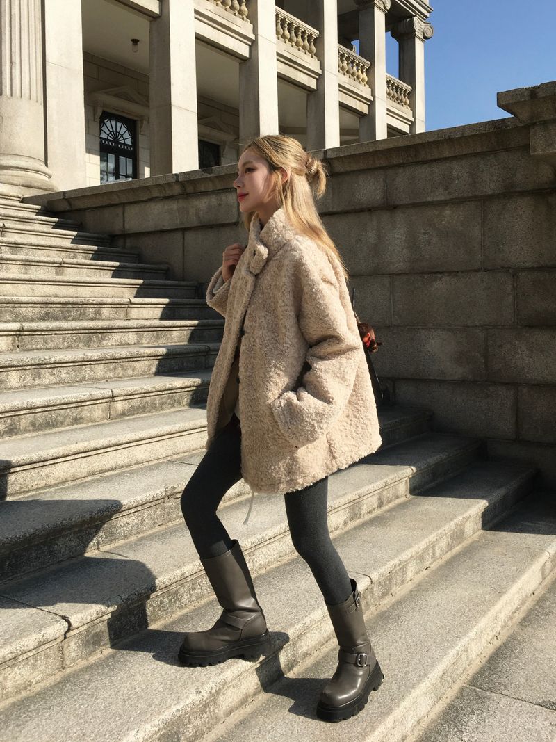 Gumi Suede Fur Coat (4c)