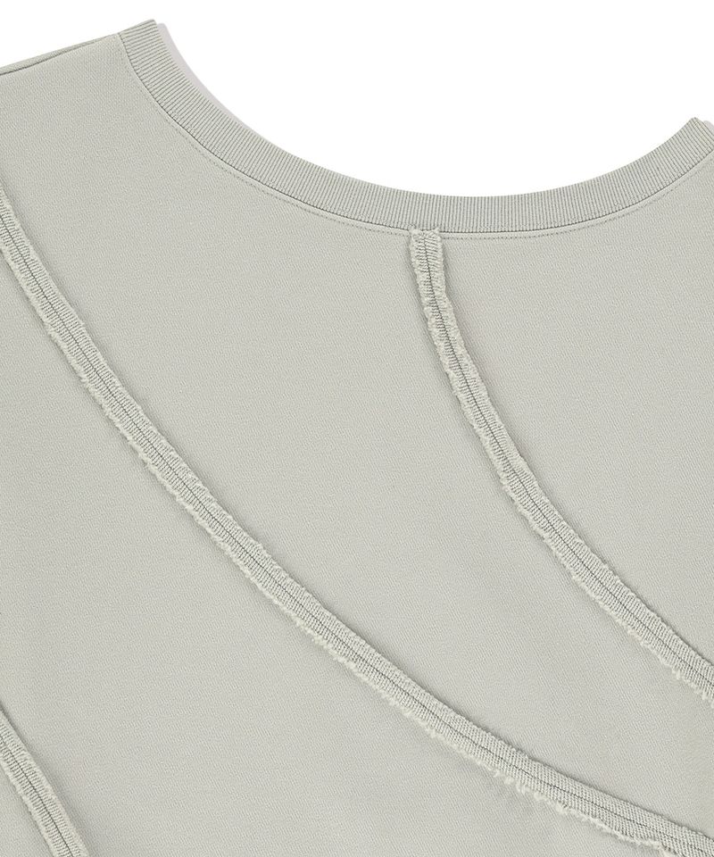 CUT OFF ONE SHOULDER SWEATSHIRT