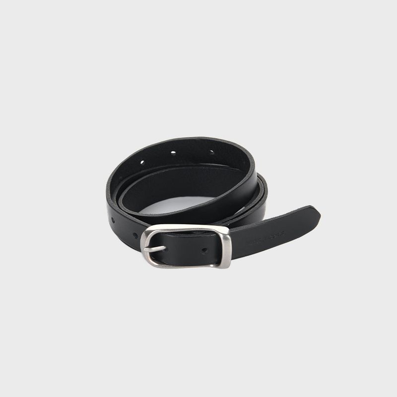 NICOLE STANDARD LEATHER BELT_BLACK