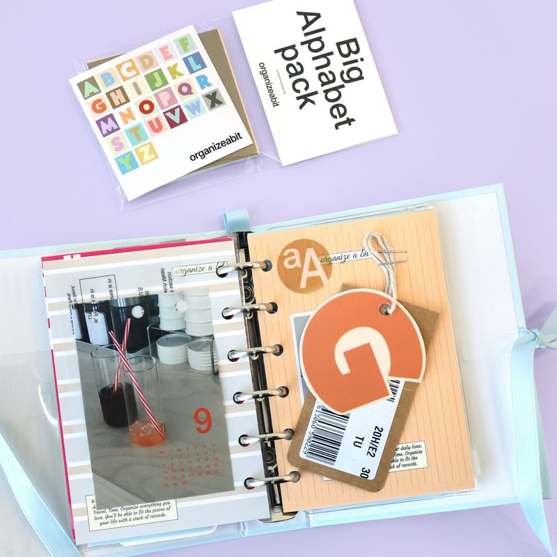 oab big alphabet pack / removable sticker set