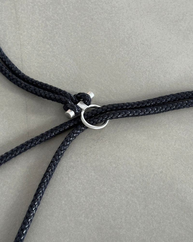 Ring two-string loop strap belt