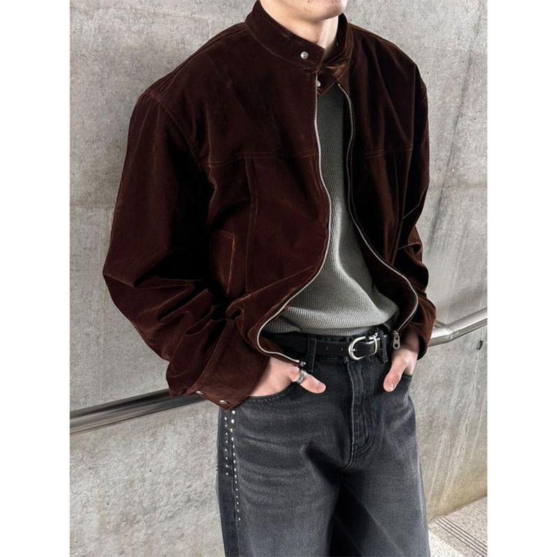 LAURANT（ロラン）の「[S/F] Suede crop biker jacket(2color)（Jackets/Outerwear）」