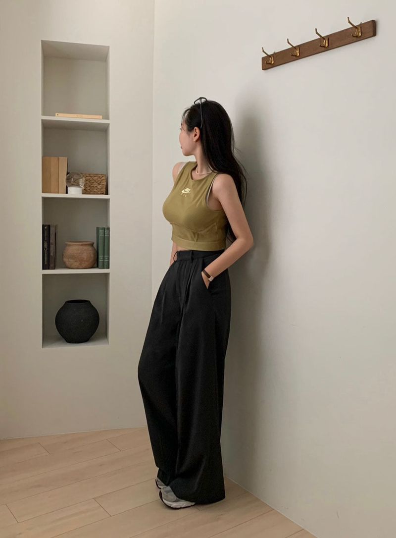 [BELLIDE MADE] Premium, Daily Pintuck Slacks Pants