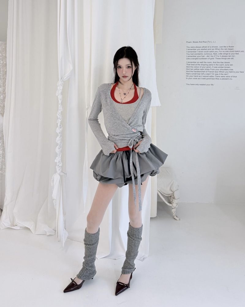 Swan Sheer Wrap Cardigan