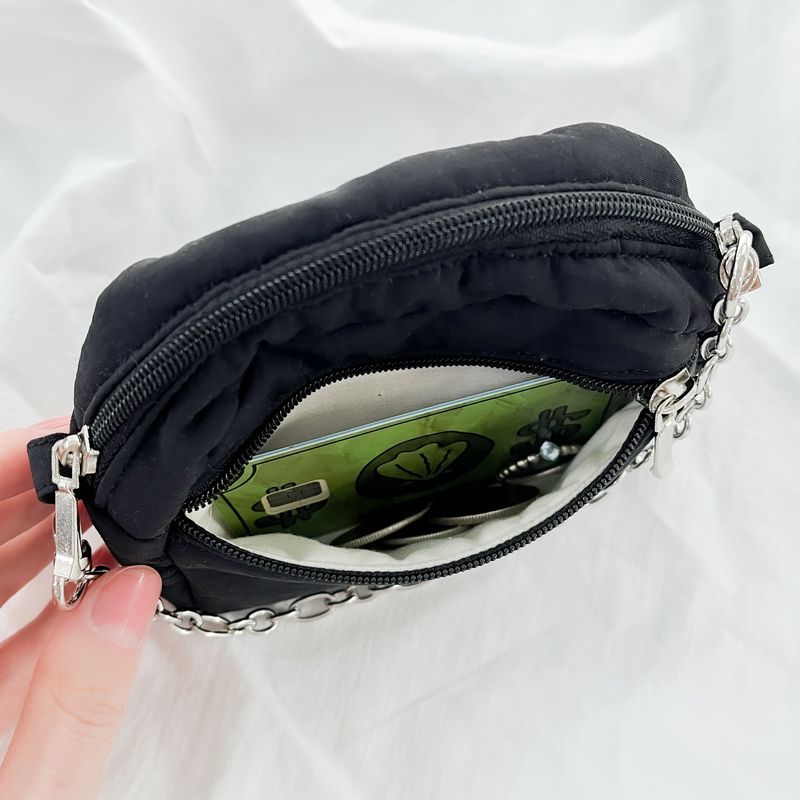 Card Wallet Mini Chain Bag-BLACK