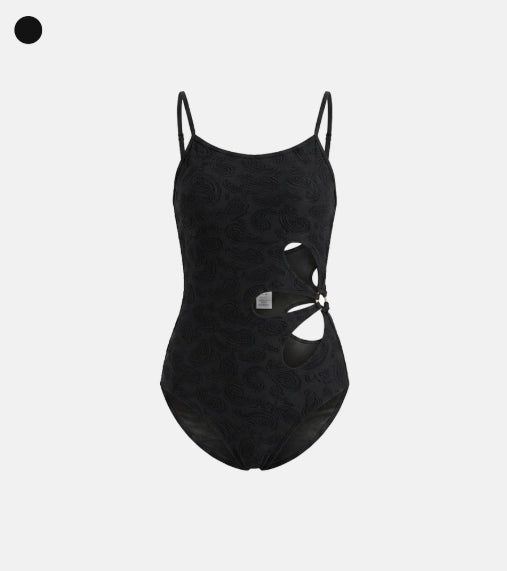 Flower one piece bikini
