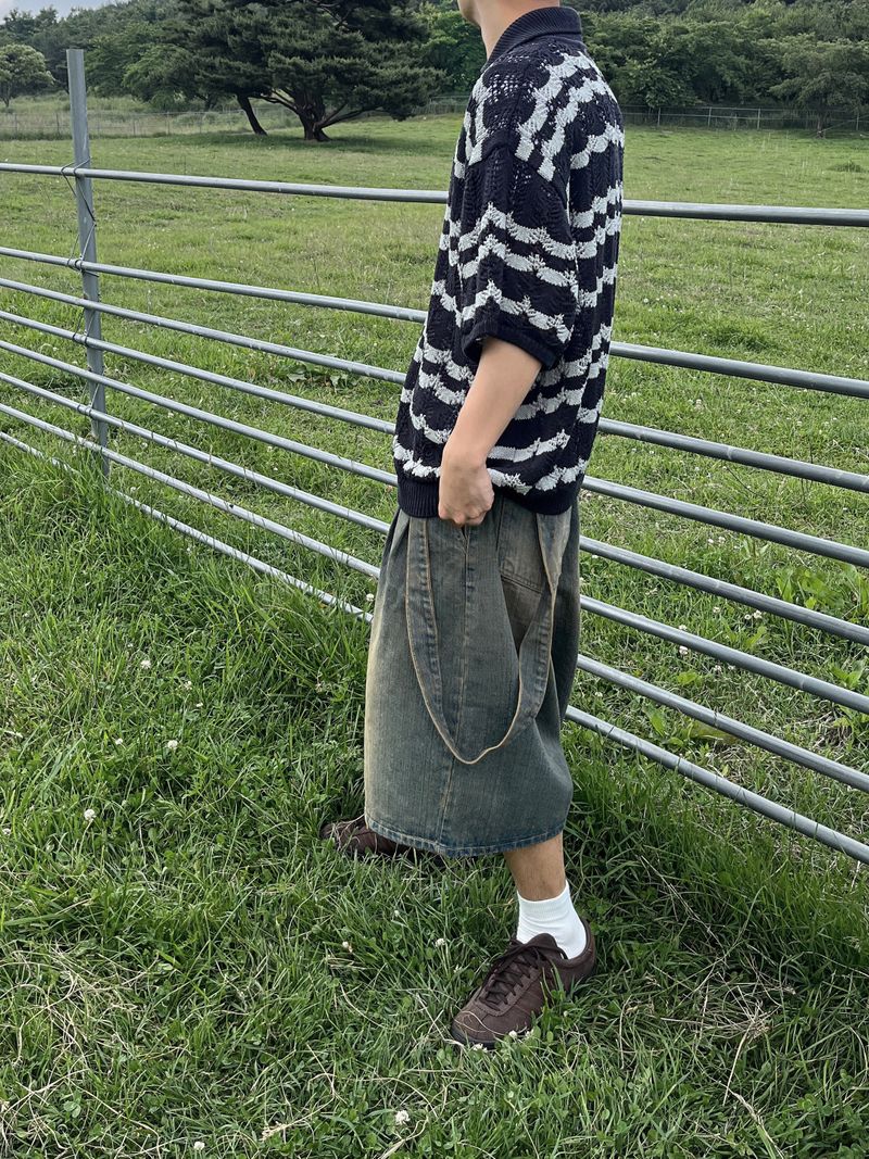 NEEDLELOW(ニードルロウ)の「strap bermuda denim PT -2C(Pants)」