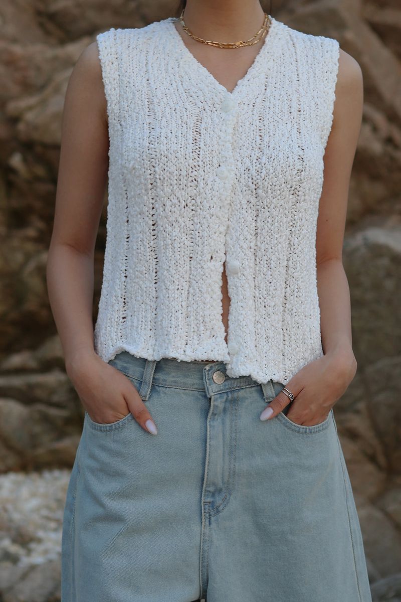ROZELY SUMMER KNIT VEST