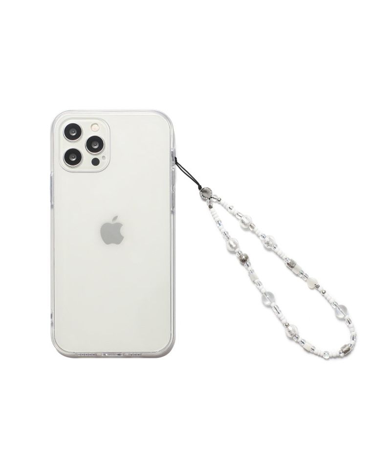 WHITE BALL PHONE STRAP