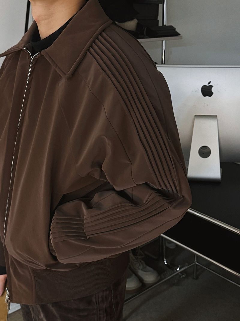 ASCLO Glossy Winter Track Padded Blouson (3color)