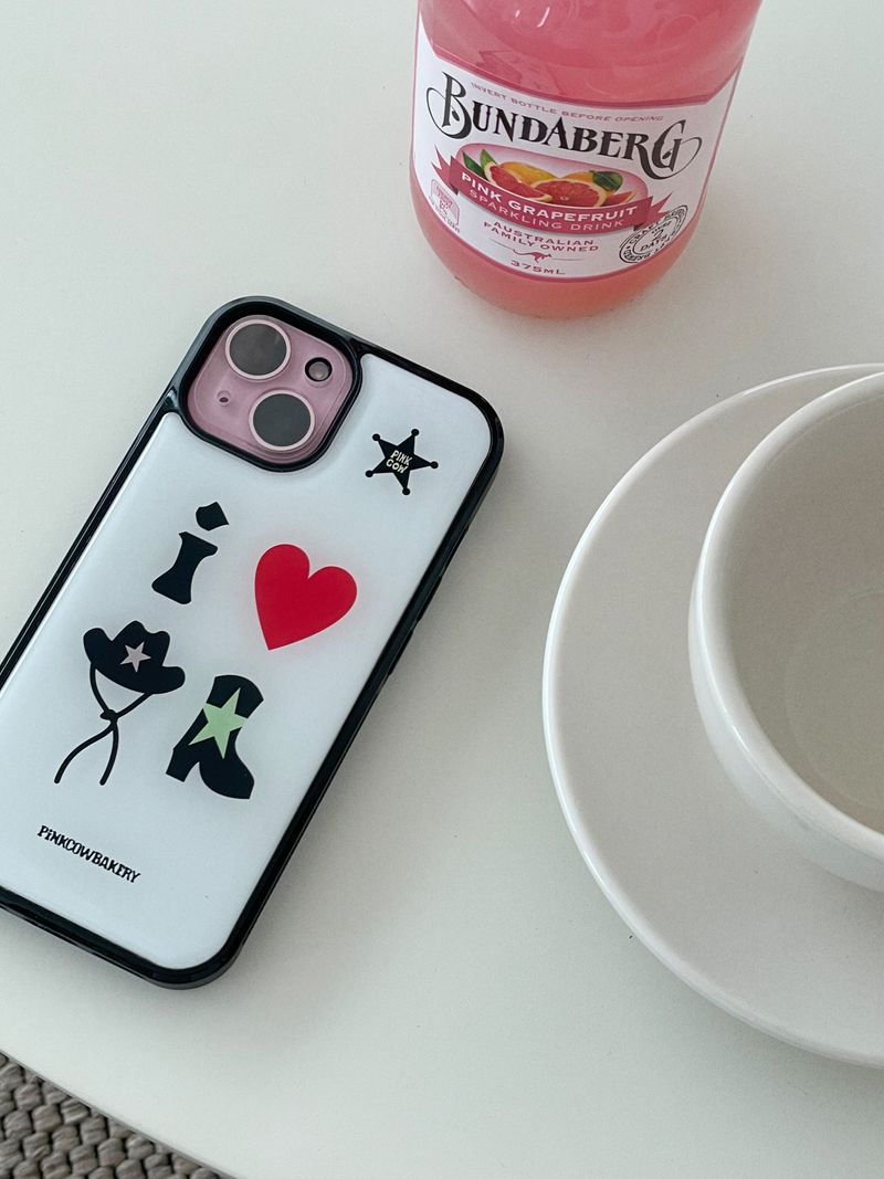 【MADE】 i ♥ cowboy phonecase (milk)