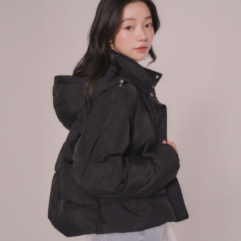 mellotory(メロートリー)の「LIGHT DOWN PADDING JUMPER (Black)(Jackets/Outerwear)」