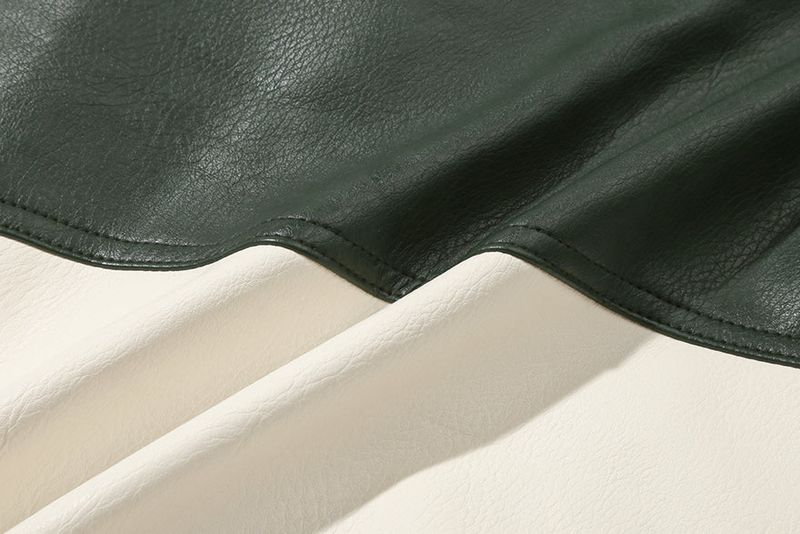 VEGAN LEATHER VARSITY JACKET_NAVY