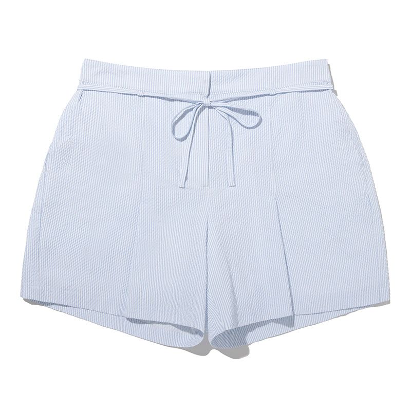 COLLECTION SEERSUCKER BANDING PANTS [SKY]