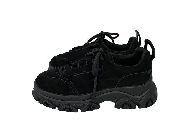 Suede Unbalance Platform Sole Boots