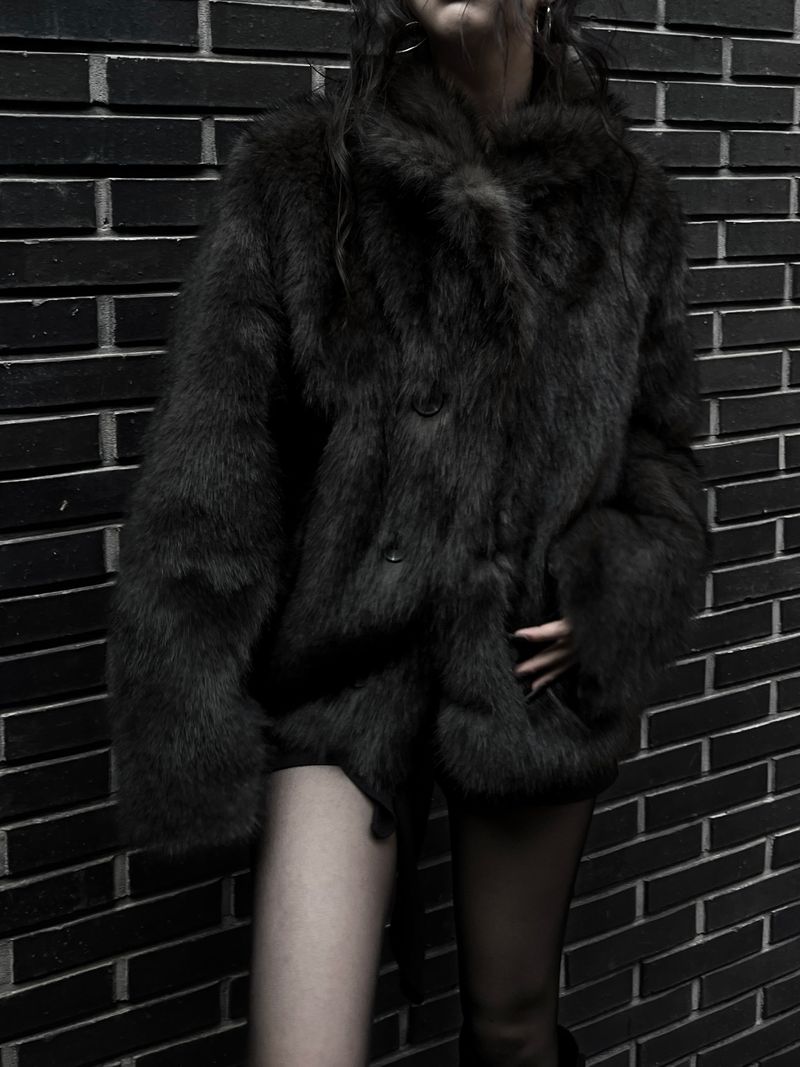 reversible fur mustang jacket (2color)