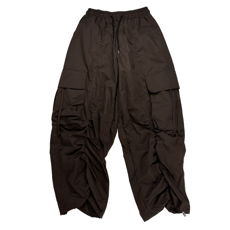 shirring strap cargo pants