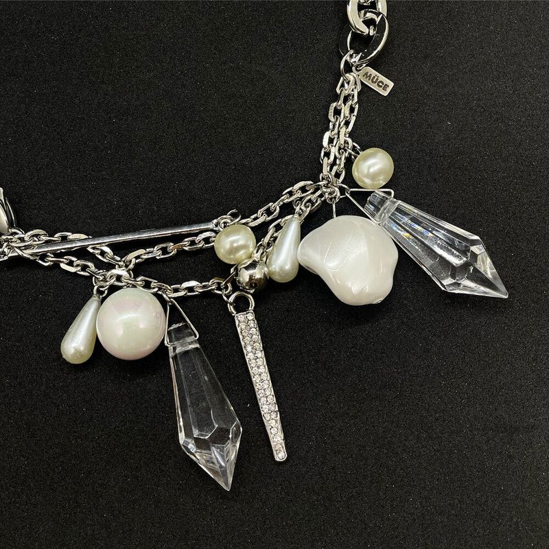MÜCE（ミュセ）の「0081 Bold chained chandelier pearl necklace（Accessories）」