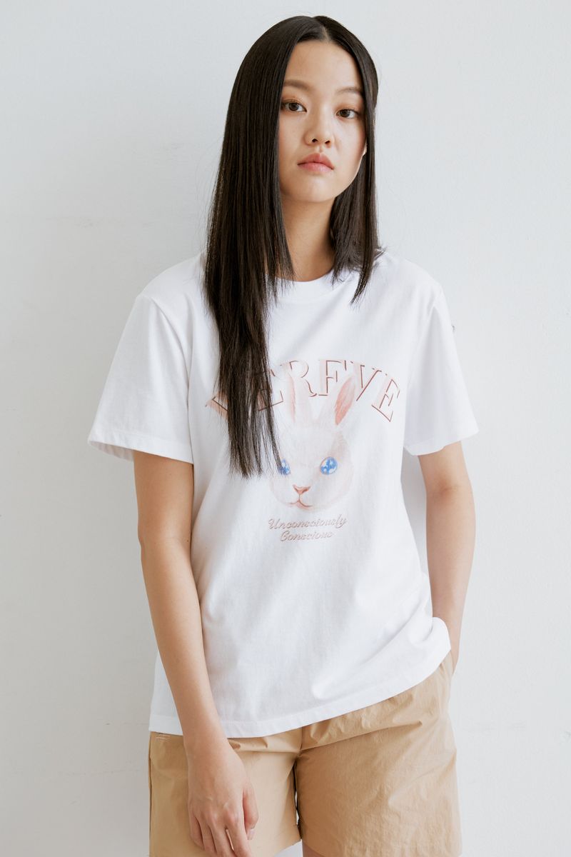 rabbit print t-shirt