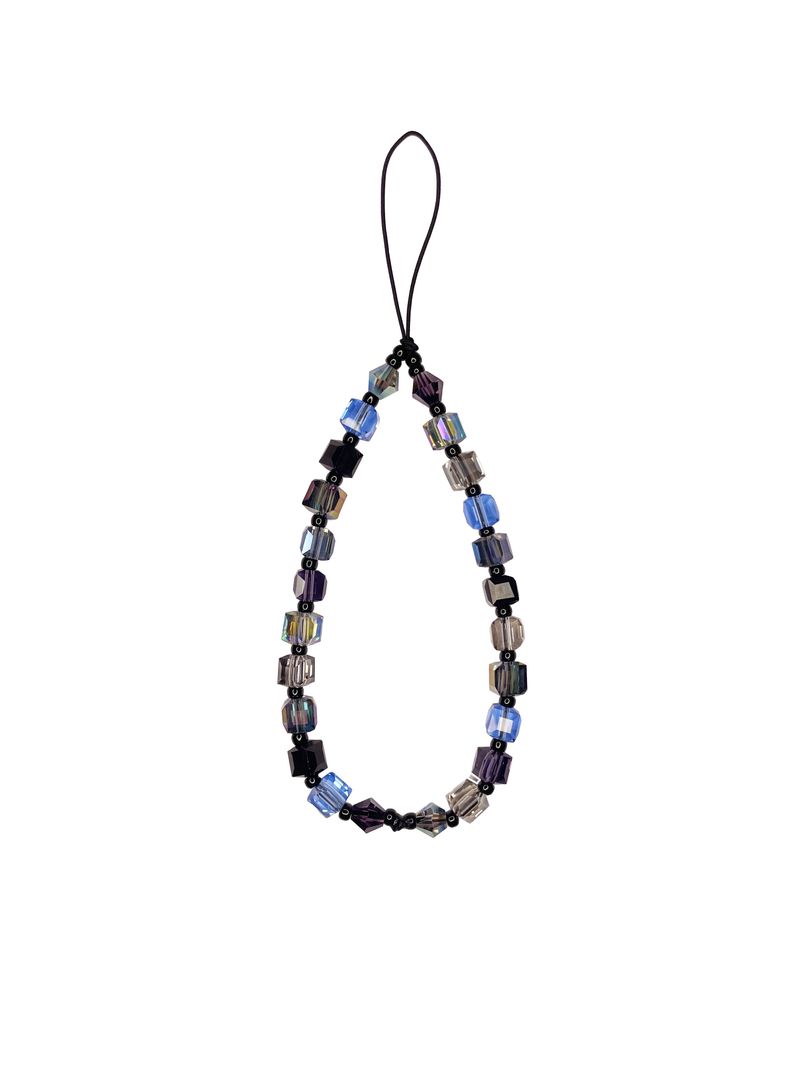 Aurora Night Crystal Phone Strap Short