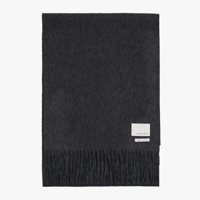 MADGOAT（マッドゴート）の「Cashmere Woven Scarf Solid_Dark Grey（Fashion Accessories）」