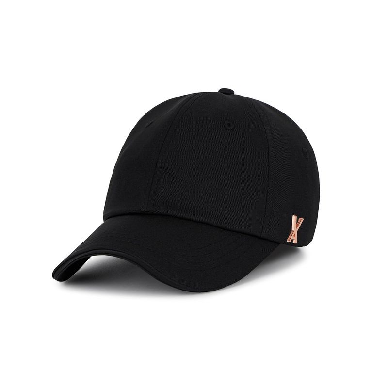 Rose gold stud over fit ball cap