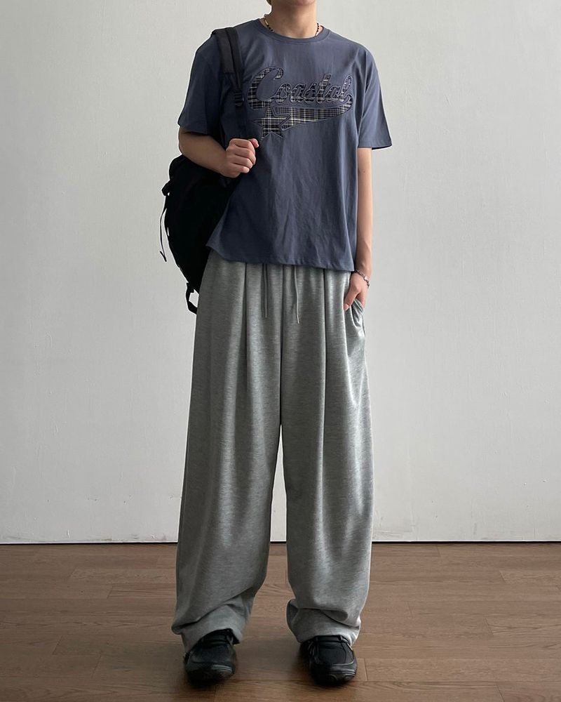 Number Patch Sweatpants