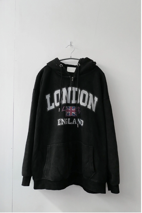 london hood zip-up