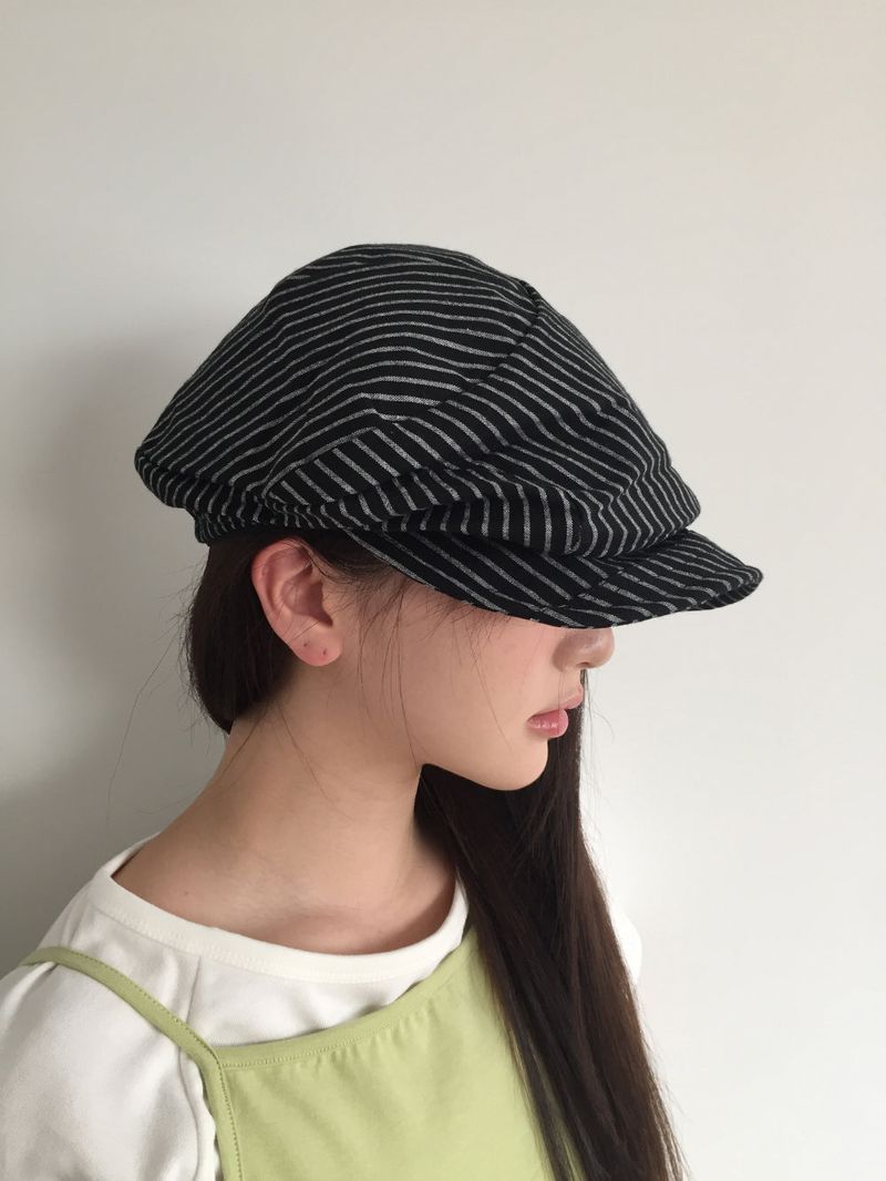 Boat striped beret (3color)