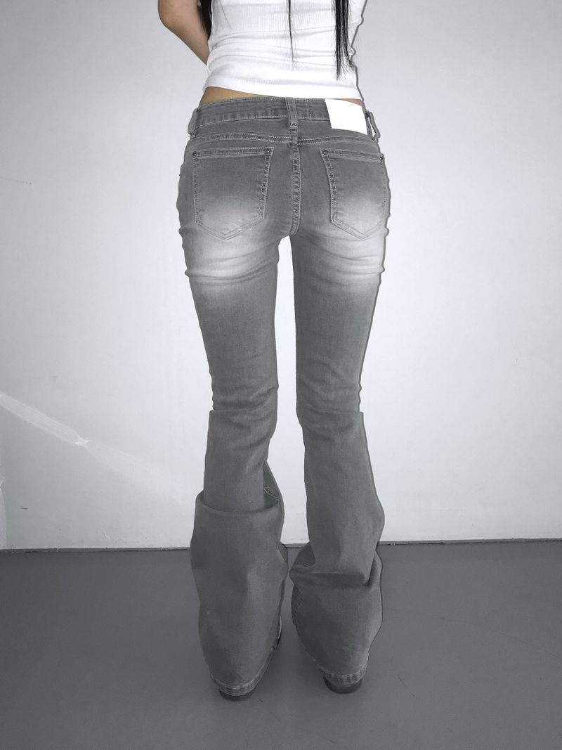 0459 cool grey washing jeans