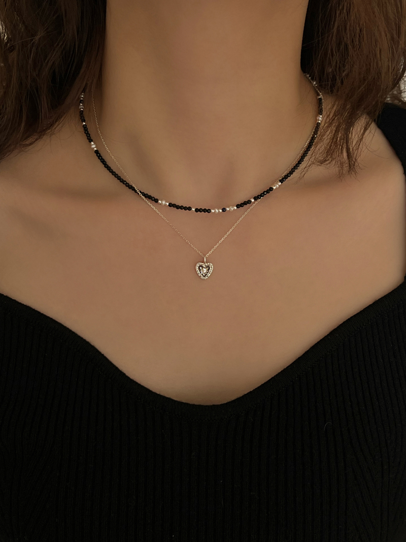 Starry night necklace (silver)