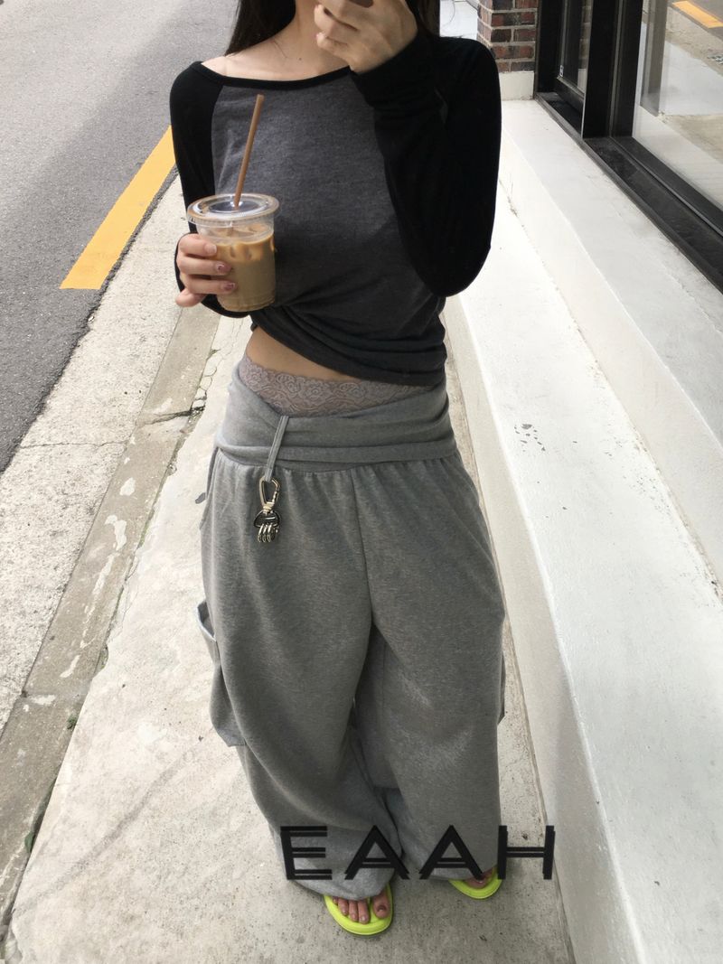 Folder Keyring Banded Sweatpants (4c)