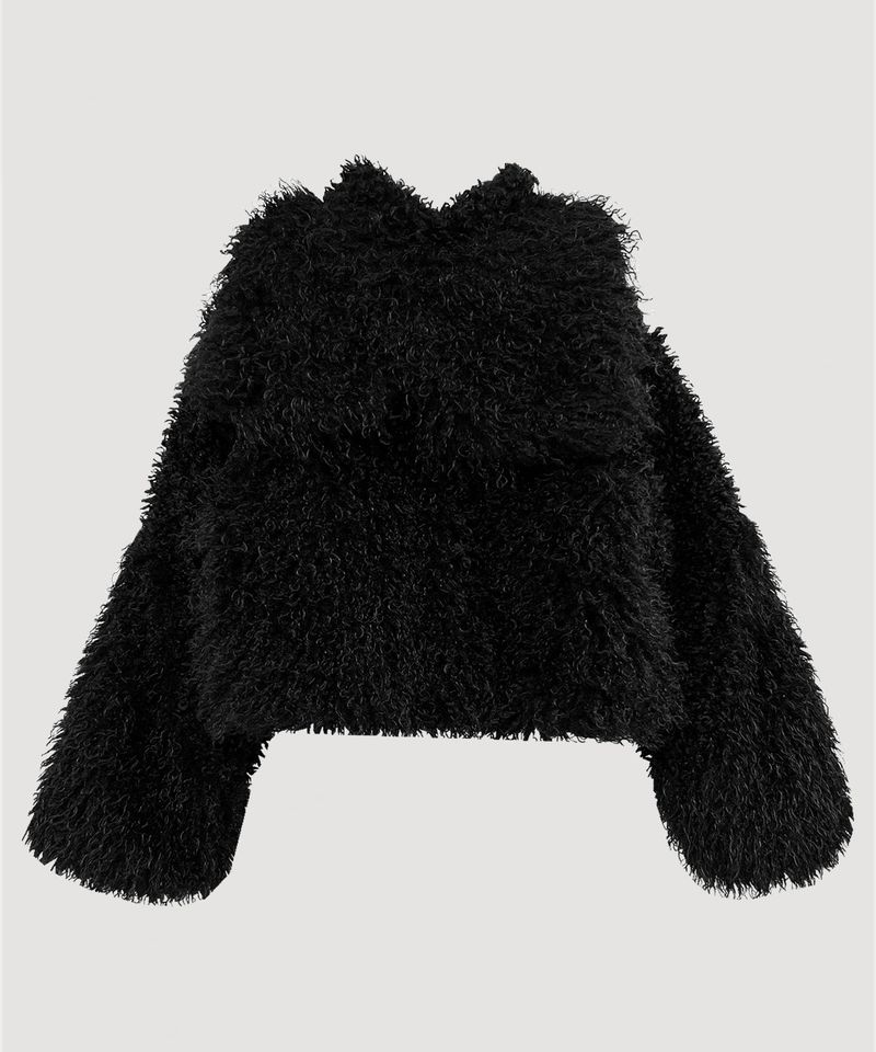 ECO FUR ASYMMETRIC JACKET