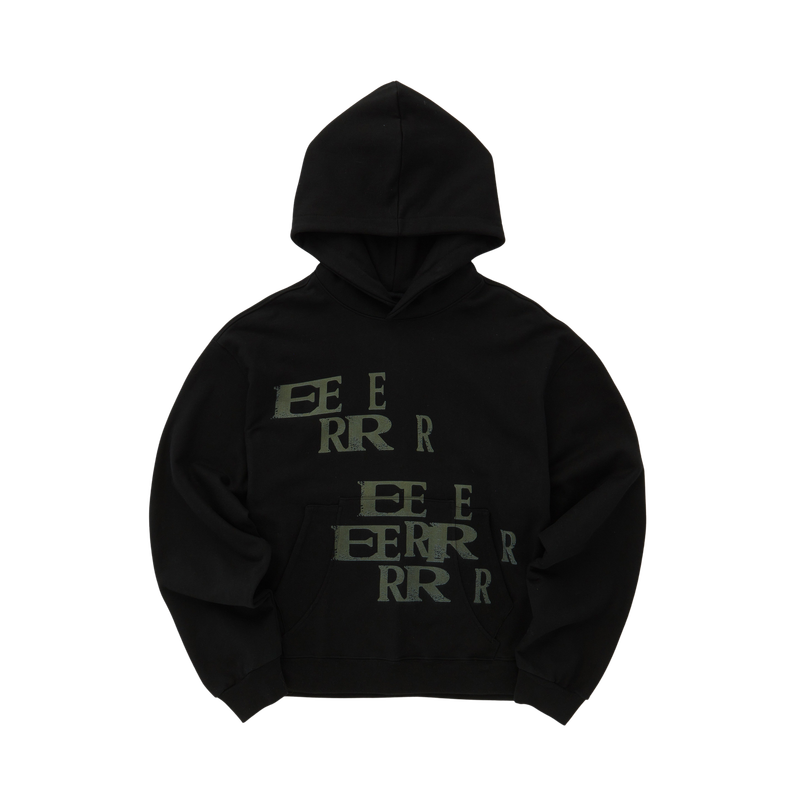 EEERRR Crack logo hoodie (Black)