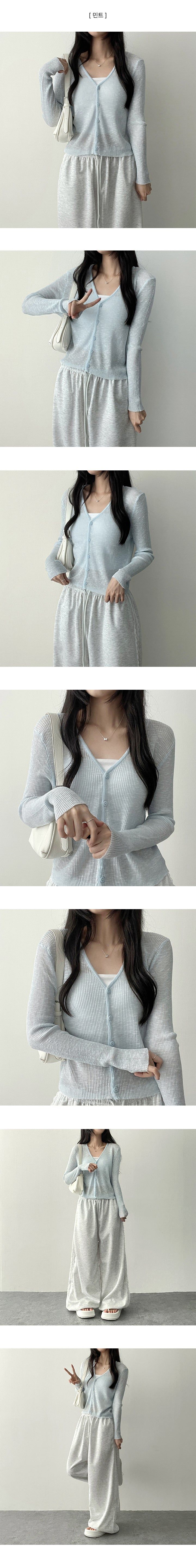 Yurring button knit cardigan