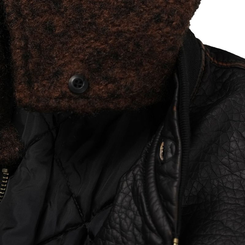 ALL Coyote Sealing Leather Bomber Jacket (2 colors)