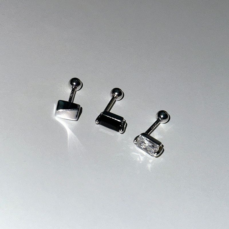 [925silver] Square piercing (3type)
