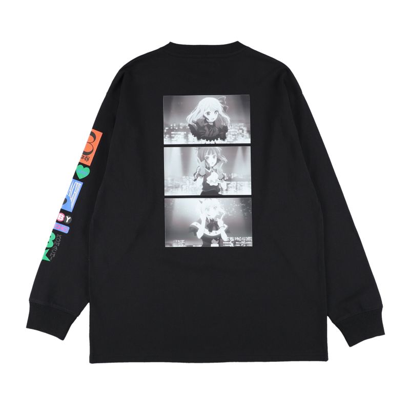 【推しの子】 × 60%（【オシノコ】 × シックスティーパーセント）の「【推しの子】B小町 ロングTシャツ - ブラック | 60％コラボレーション （トップス）」