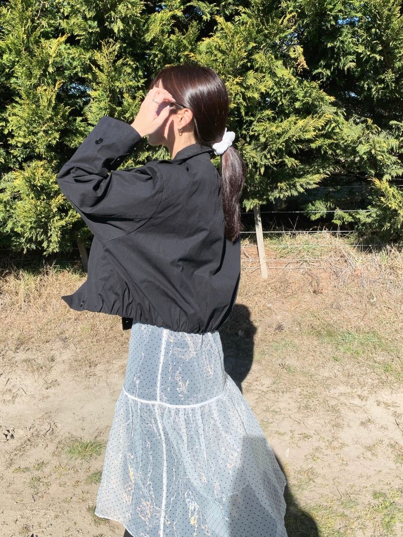 Chiffon See-Through Layered Skirt (1c)