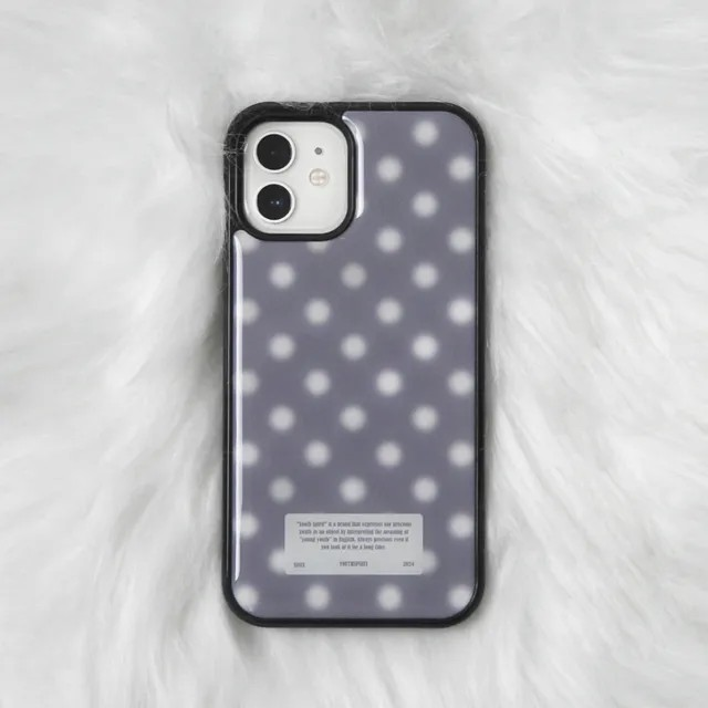 snow dot purple gray