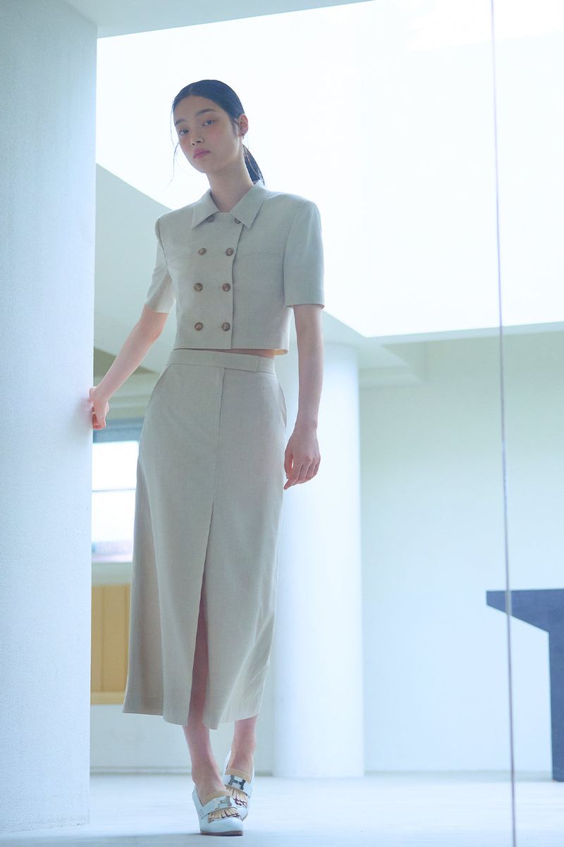 HANAVO（ハナボ）の「NO.27 SKIRT - BEIGE（Skirts）」