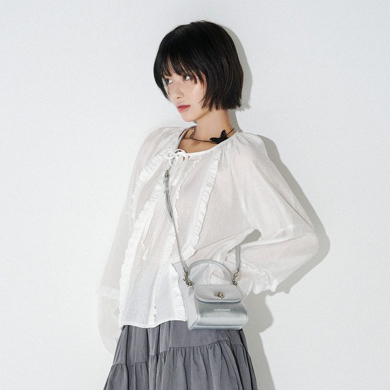 mellotory（メロートリー）の「HEART LOCK MINI BAG (SILVER)（Bags）」