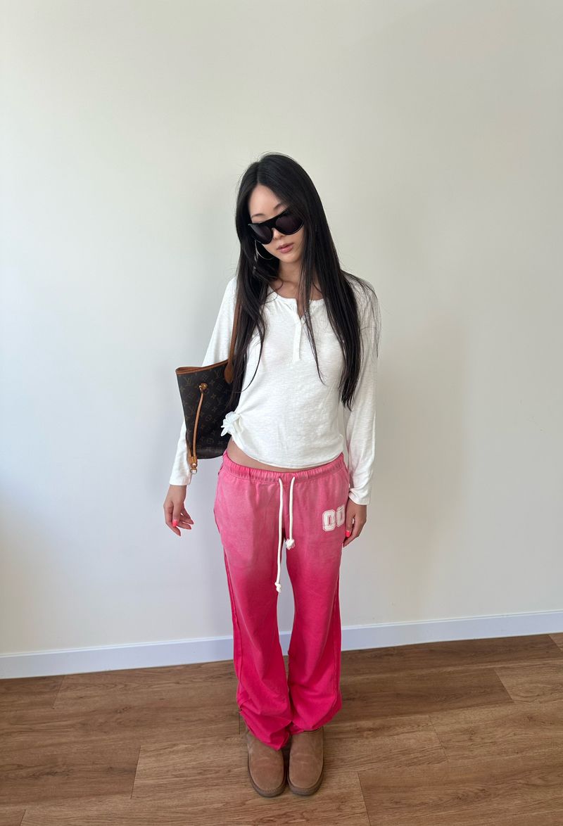 soft button henley top