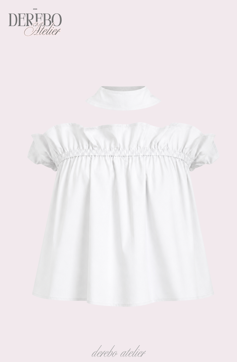 neck halter frill sleeveless top blouse
