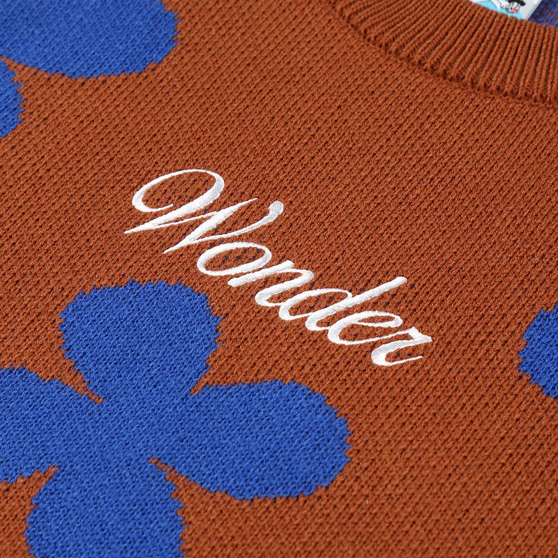 Flower pattern Jacquard Knit