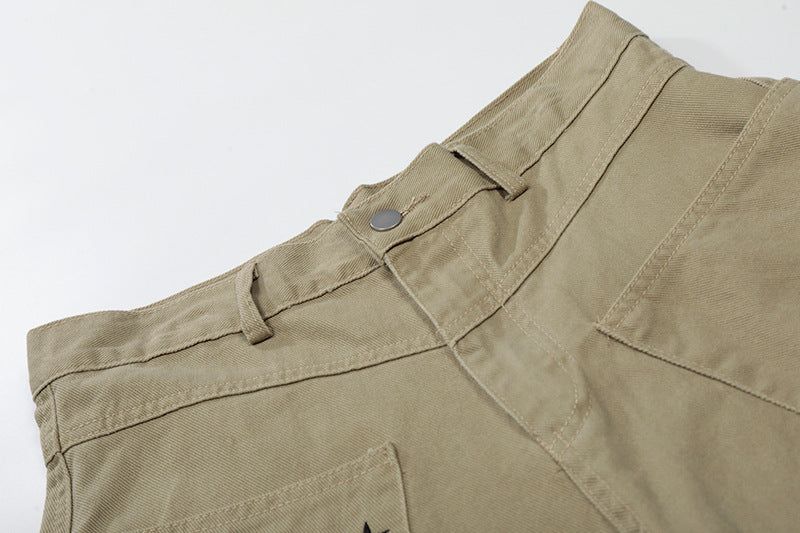 Lettering Pocket Bermuda Pants